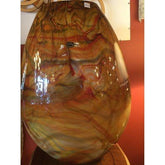 Floor Vase Art Glass Earth Colors - Eva Essentials